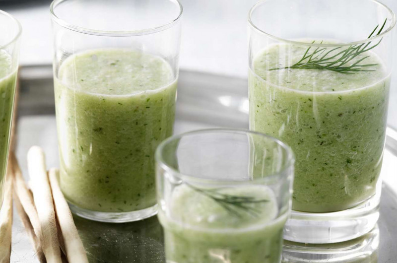 Velouté froid au concombre