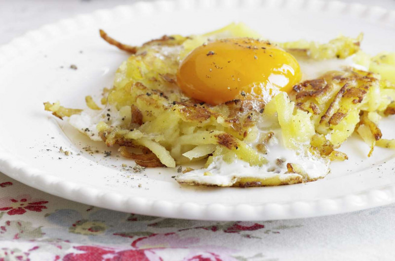 Minirösti avec œuf au plat