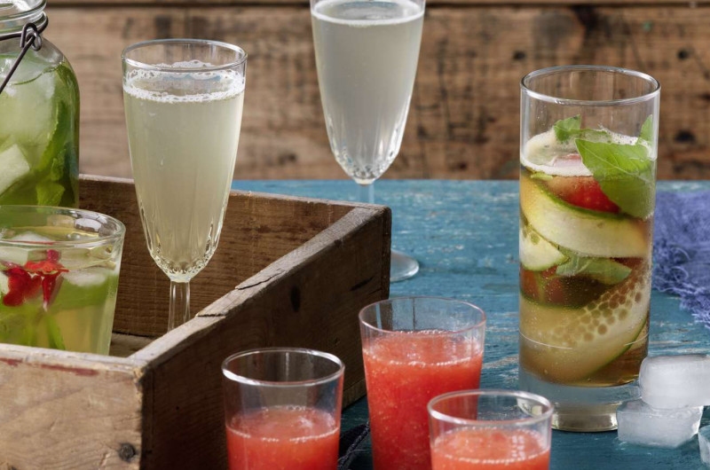 Pimm’s avec concombre et basilic