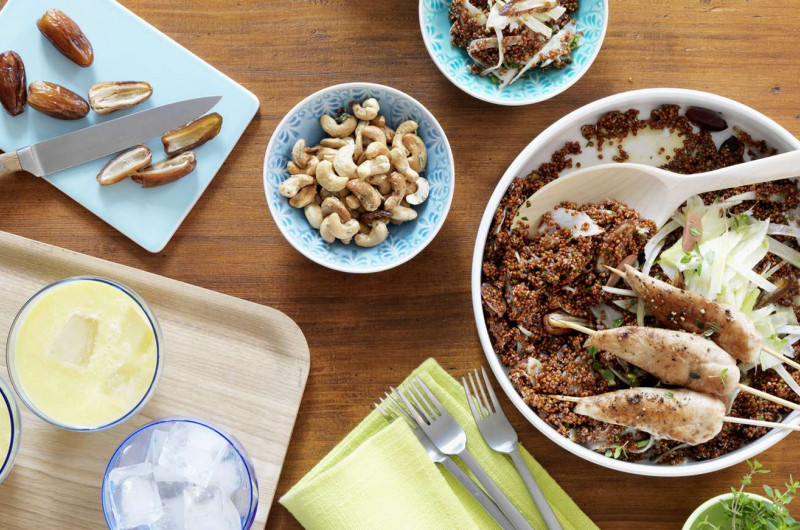 Salade de quinoa au fenouil avec minifilets de poulet