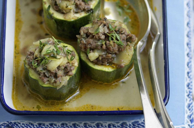 Courgettes farcies à la viande hachée