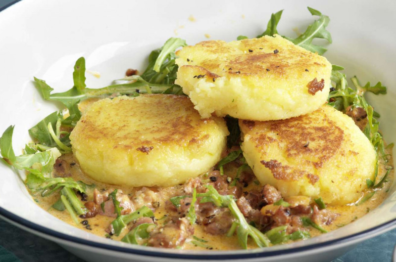 Gnocchi à la saucisse et à la roquette