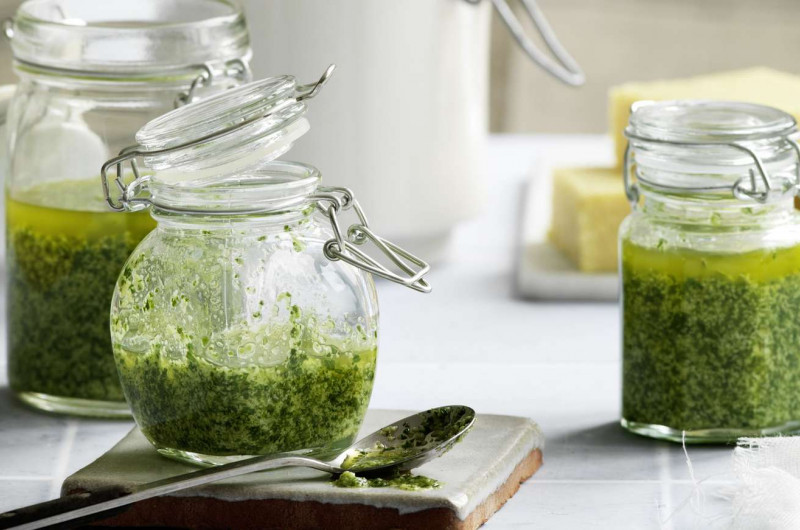 Pesto à la menthe et au persil