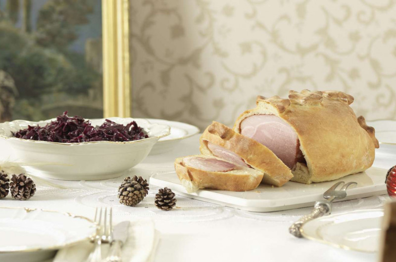 Jambon en croûte au miel