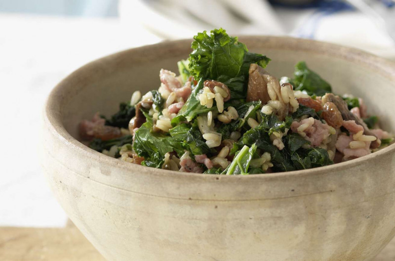 Potée de riz au chou et à la salsiccia