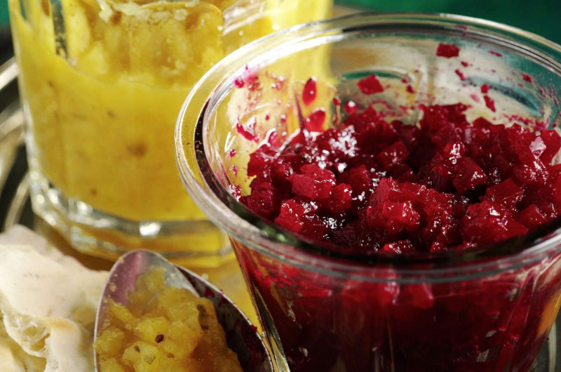 Chutney de betterave rouge à la vanille