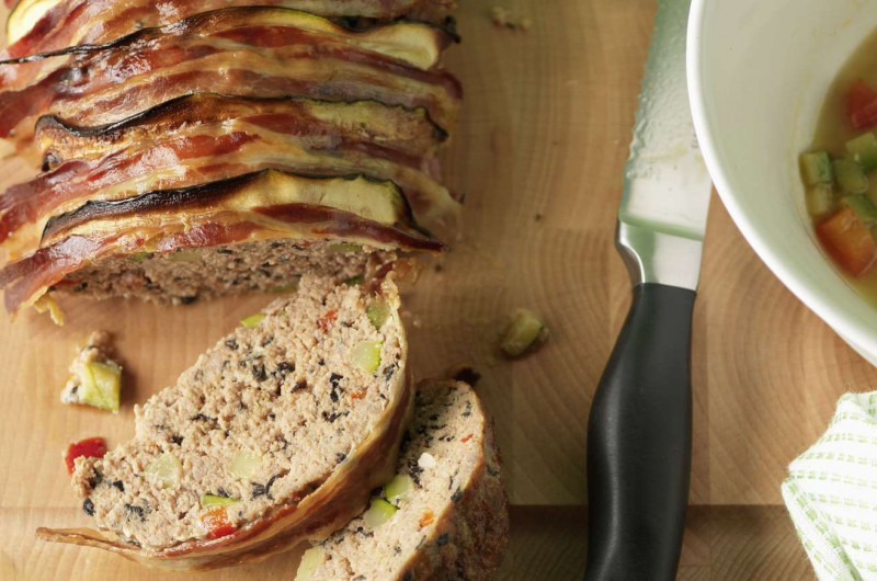 Rôti haché aux champignons et aux légumes