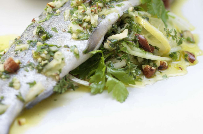 Truite marinée aux fines herbes
