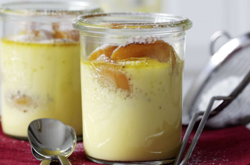 Flan aux abricots