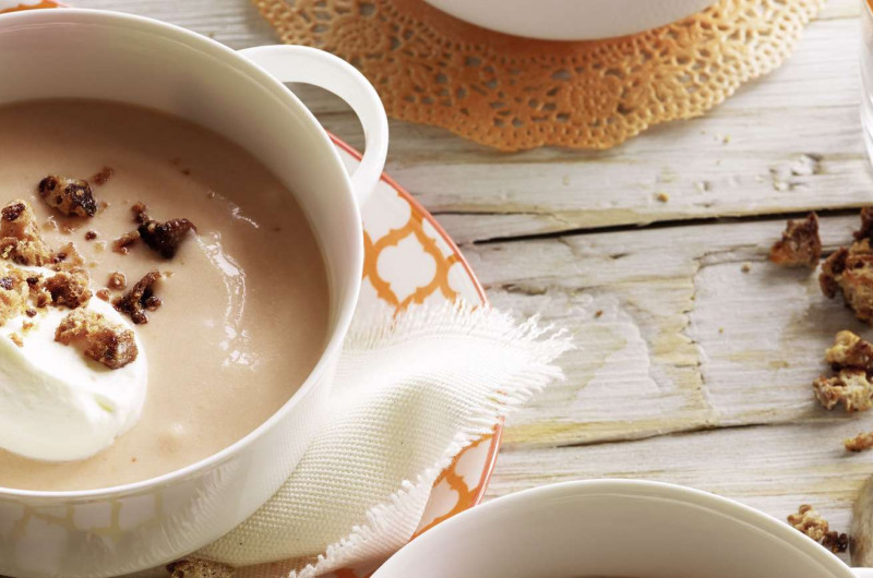 Crème à l’orange sanguine avec crumble de leckerli