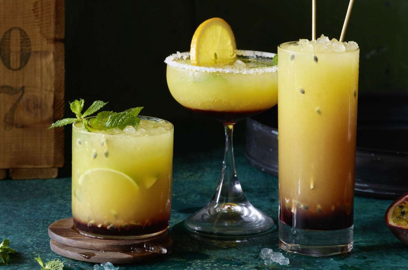 Cocktails aux fruits de la passion