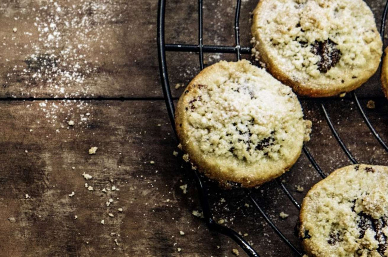 Ecus à l'abricot et à la noix de pécan avec crumble