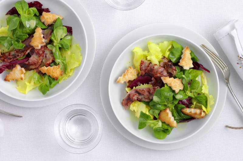 Salade avec petits sapins