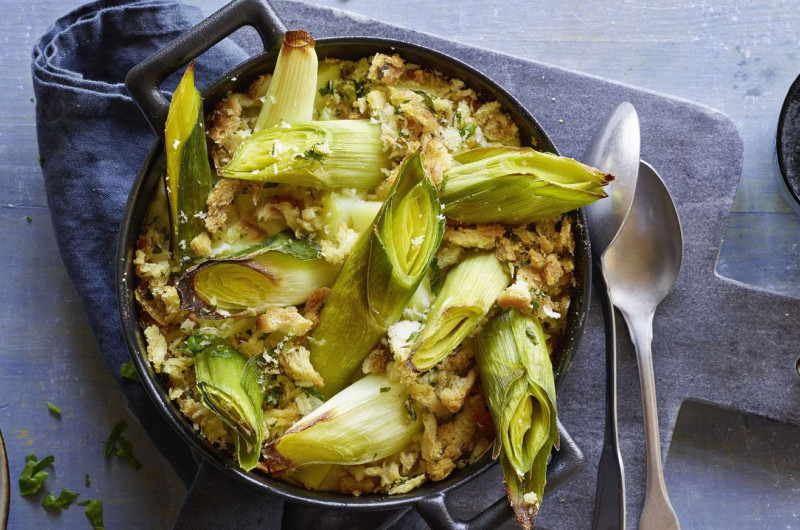 Gratin de pommes de terre aux poireaux