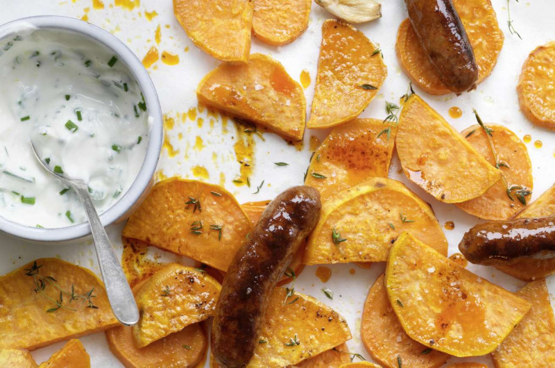 Patates douces avec merguez