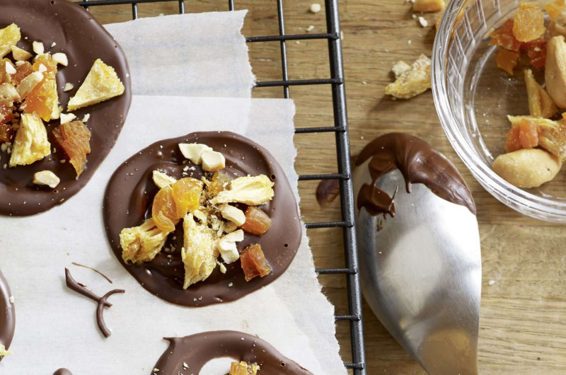 Chocolats ananas-abricot