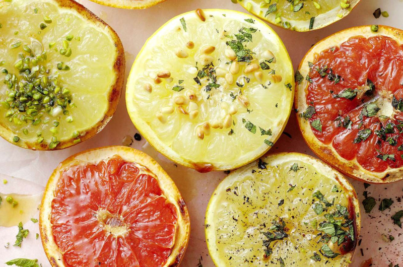 Demi-grapefruits gratinés