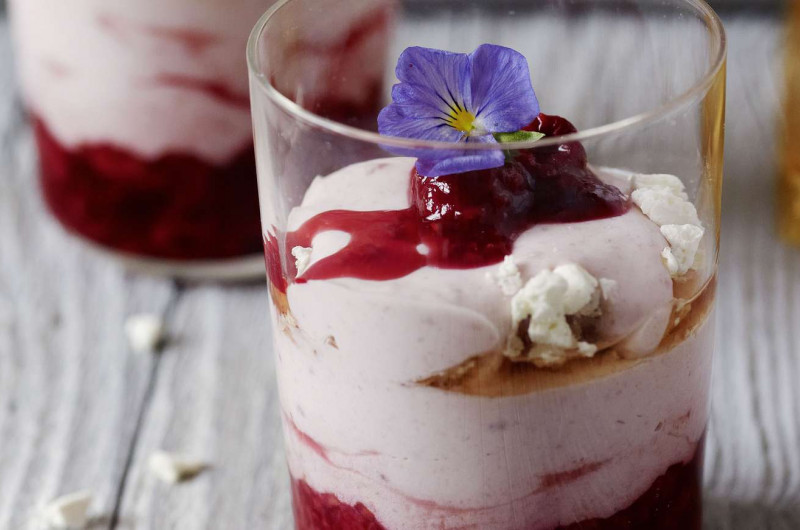Verrine aux framboises