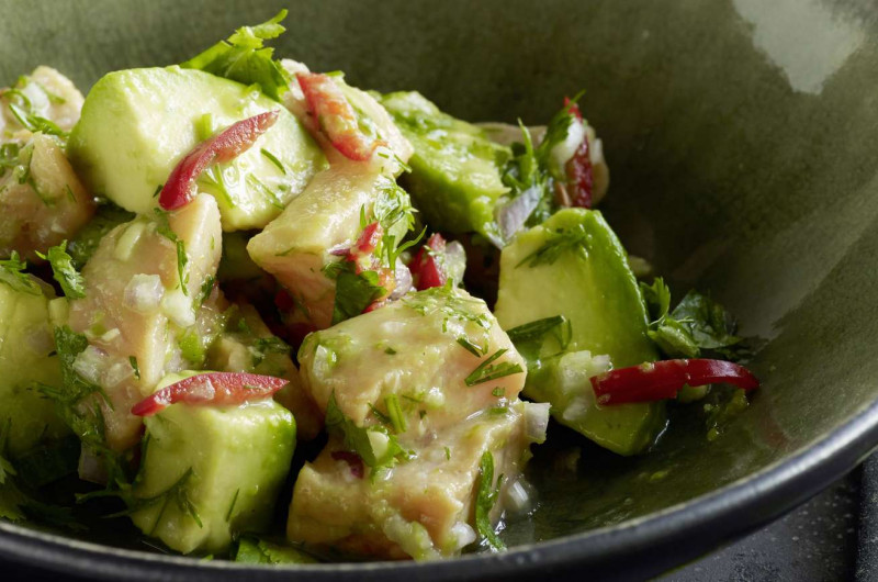 Ceviche de saumon à l’avocat