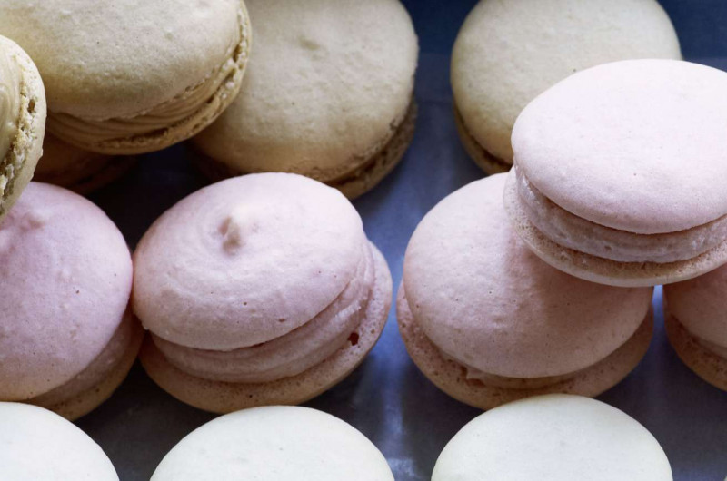Macarons à l’orange sanguine