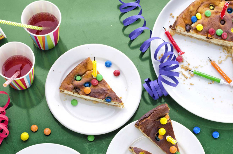 Brithday cheesecake