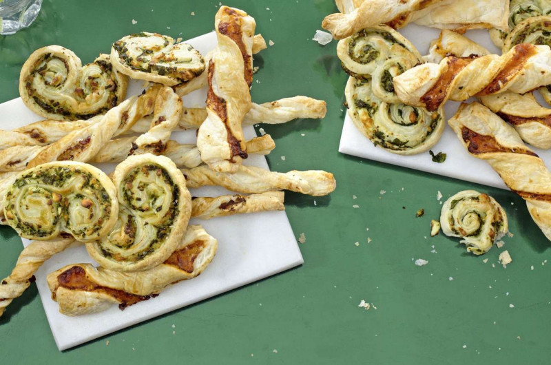 Trio de petits feuilletés