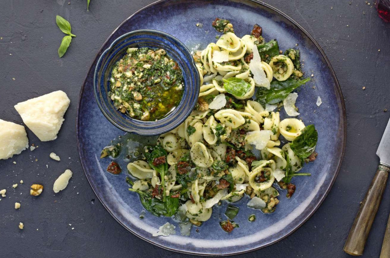 Orecchiette avec pesto de noix