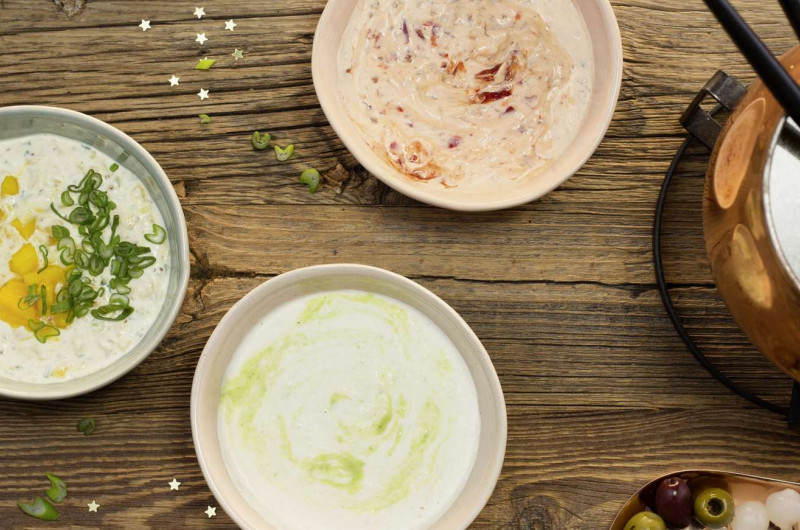 Trio de sauces pour fondue chinoise