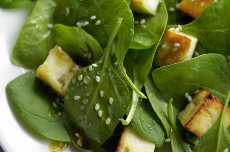Salade d’épinards au Quorn