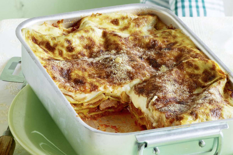 Lasagnes aux champignons et saucisse