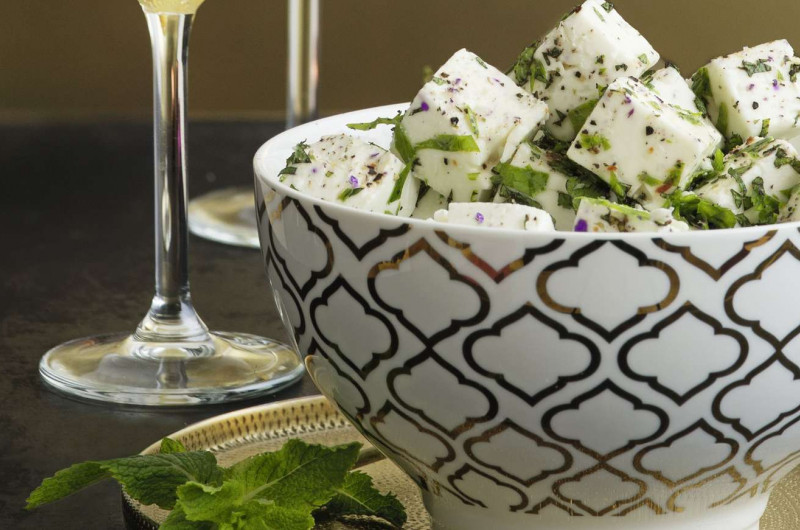 Moscato aux coings et à l’orange avec dés de feta