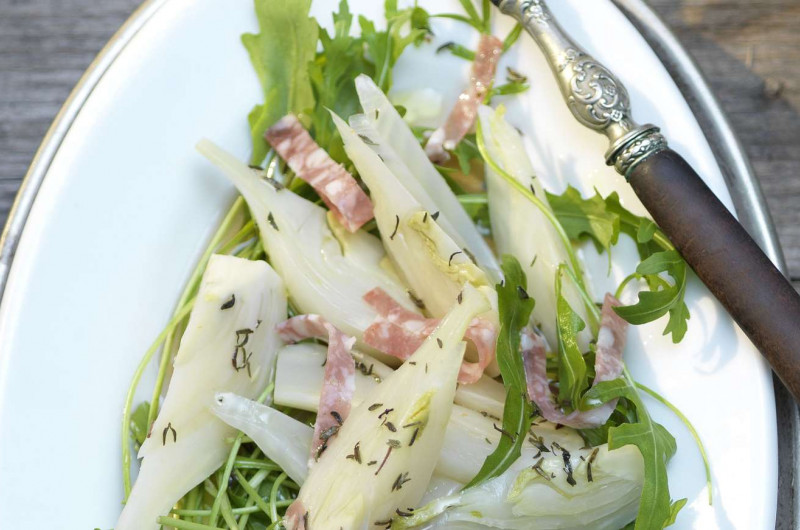 Salade de fenouil au salami