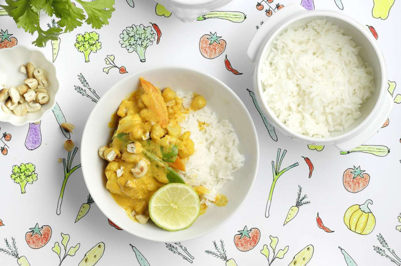 Curry de légumes avec pois chiches