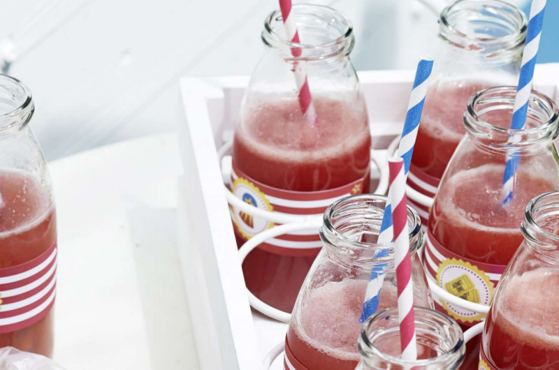 Limonade aux framboises