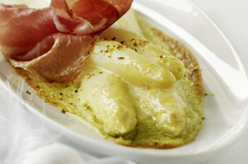 Gratin d’asperges blanches