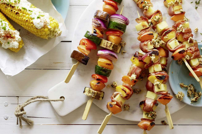Brochette d'abricots