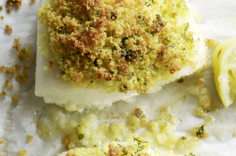 Poisson en croûte à l’huile d’olive