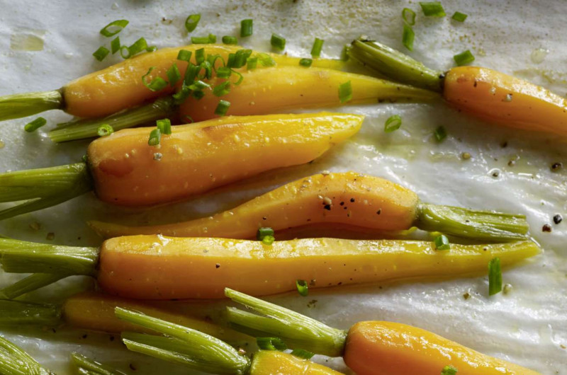 Carottes glacées au vinaigre de vin blanc