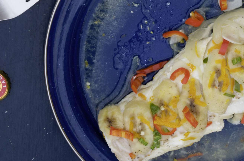 Poisson à la banane et aux piments
