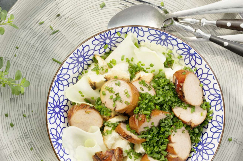 Salade de cervelas et de colraves