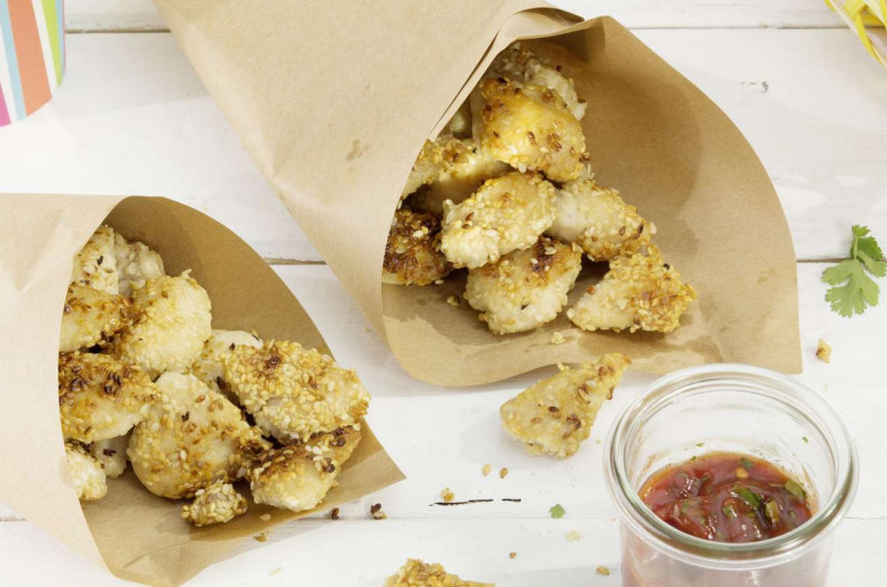 Nuggets de poulet au sésame
