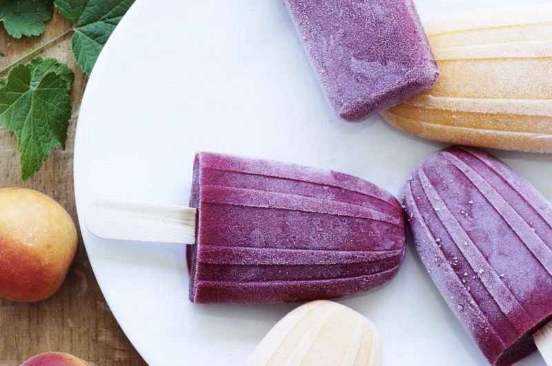 Glace au yogourt et petits fruits