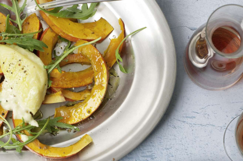 Courge rôtie à la tomme