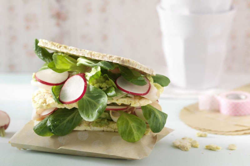 Sandwich de galettes au maïs