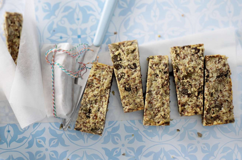 Barres aux amandes et aux graines
