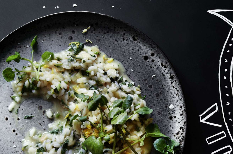 Risotto au citron et au cresson