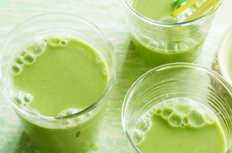 Cocktail vert au yogourt
