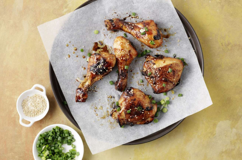 Cuisses de poulet au miel et au piment