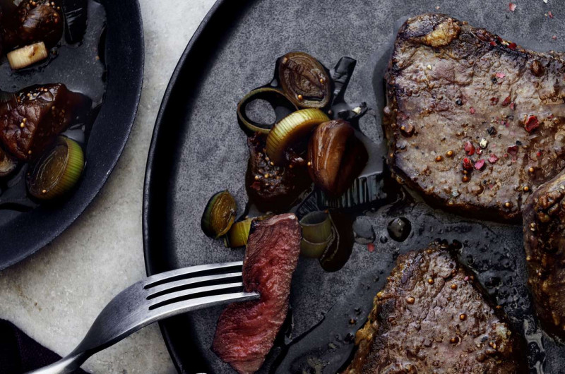 Escalope de cerf et ragoût de marrons