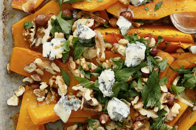 Courge au four